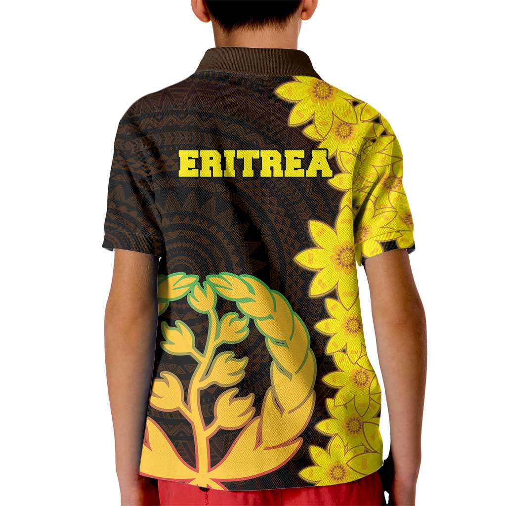 Enkutatash Eritrea New Year Kid Polo Shirt With Coat Of Arms - Wonder Print Shop
