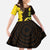 Enkutatash Eritrea New Year Kid Short Sleeve Dress With Coat Of Arms - Wonder Print Shop