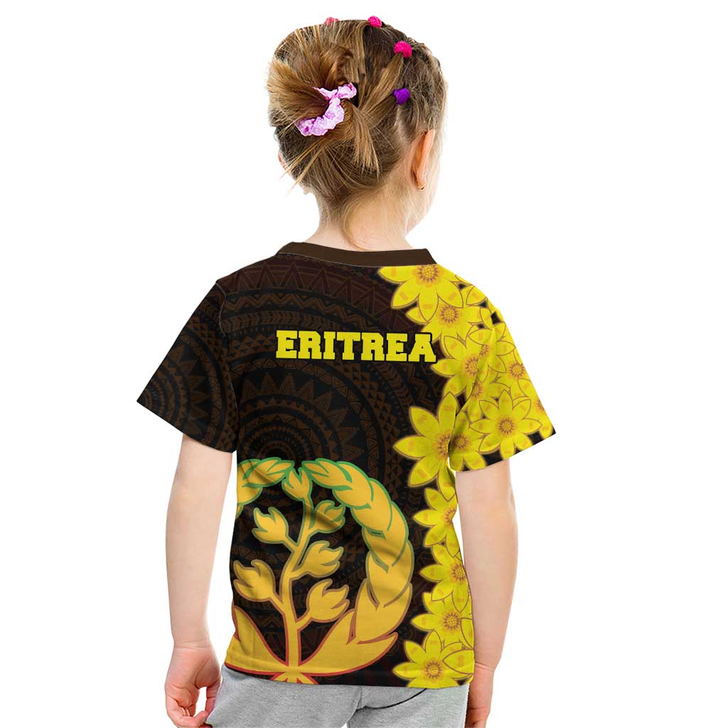 Enkutatash Eritrea New Year Kid T Shirt With Coat Of Arms - Wonder Print Shop