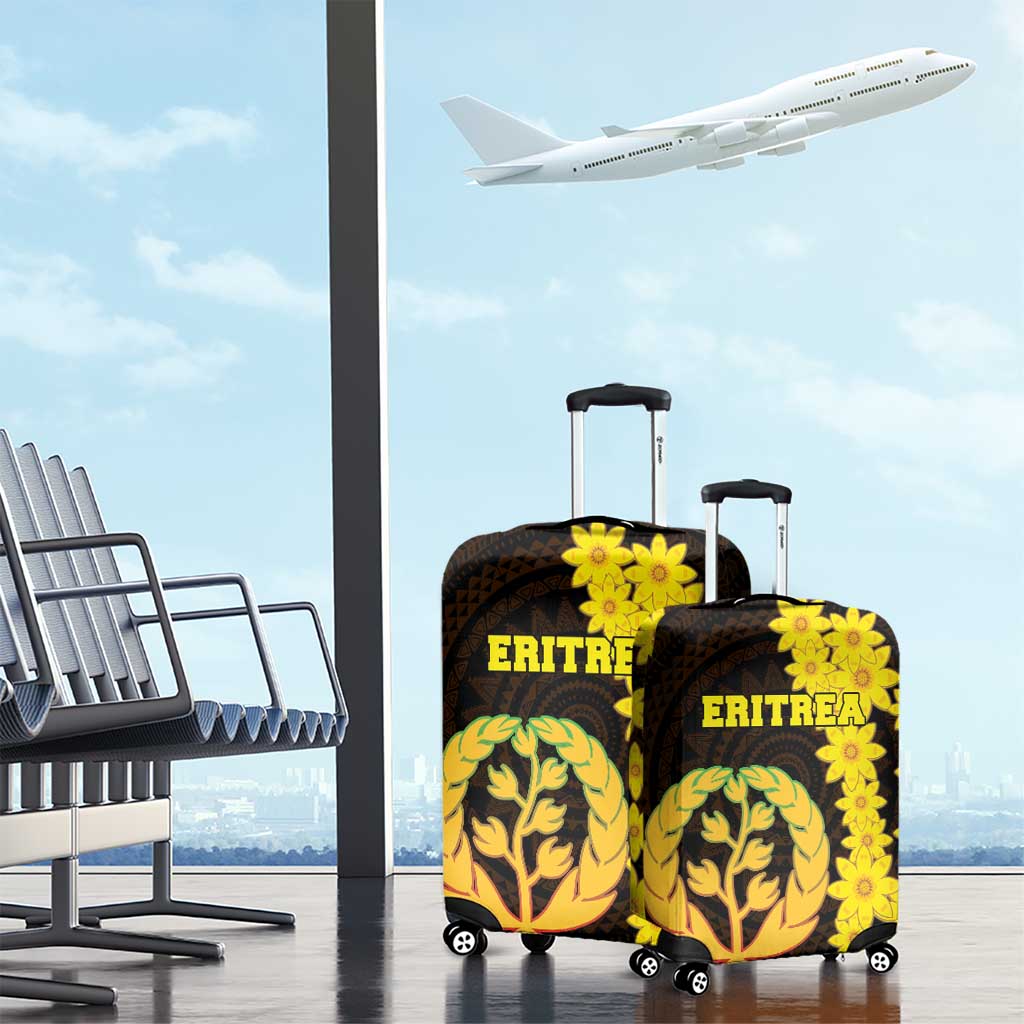 Enkutatash Eritrea New Year Luggage Cover With Coat Of Arms - Wonder Print Shop