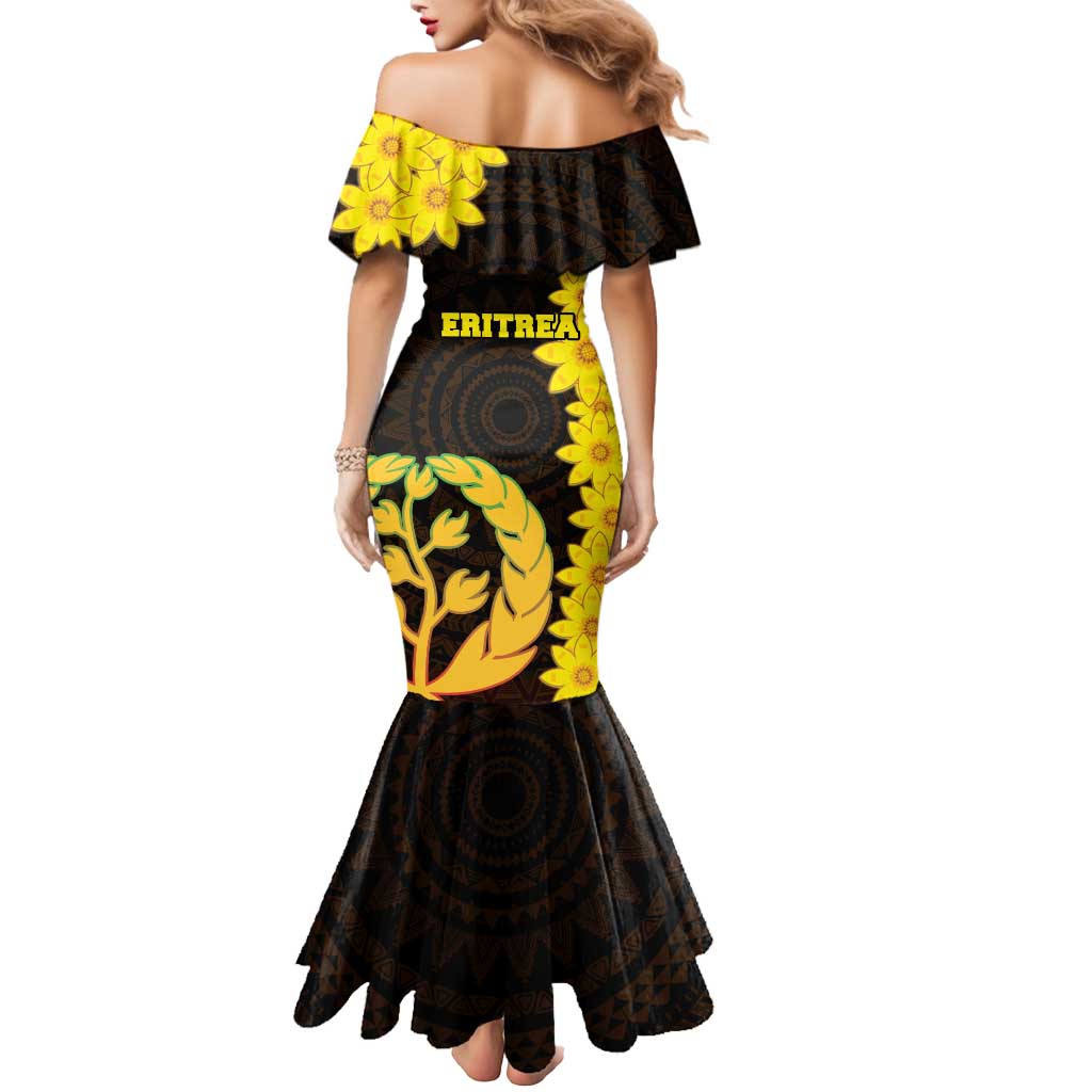 Enkutatash Eritrea New Year Mermaid Dress With Coat Of Arms - Wonder Print Shop