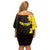 Enkutatash Eritrea New Year Off Shoulder Short Dress With Coat Of Arms - Wonder Print Shop
