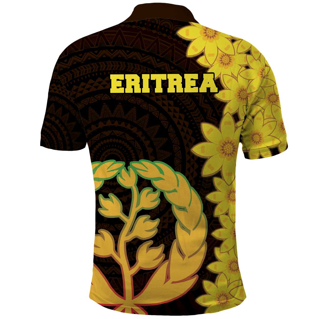 Enkutatash Eritrea New Year Polo Shirt With Coat Of Arms - Wonder Print Shop
