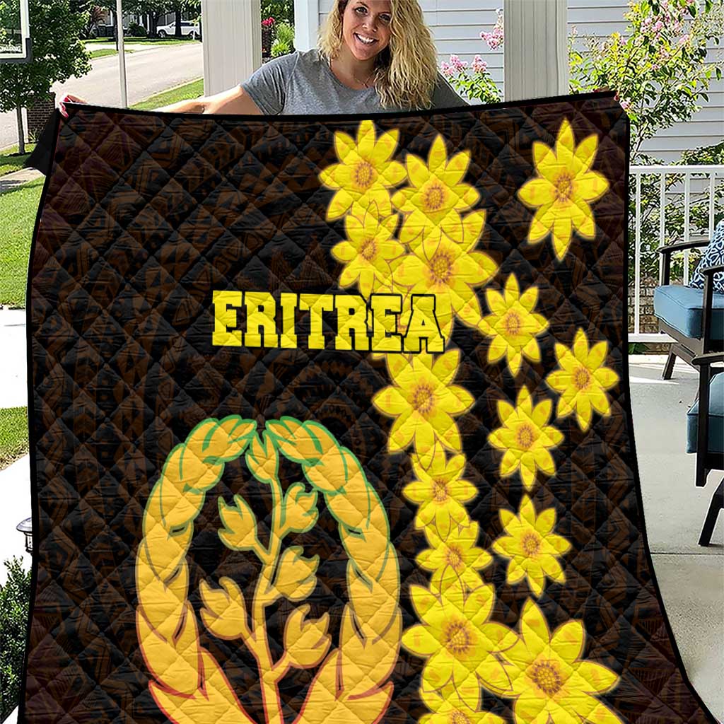 Enkutatash Eritrea New Year Quilt With Coat Of Arms - Wonder Print Shop