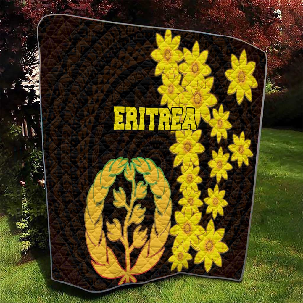 Enkutatash Eritrea New Year Quilt With Coat Of Arms - Wonder Print Shop