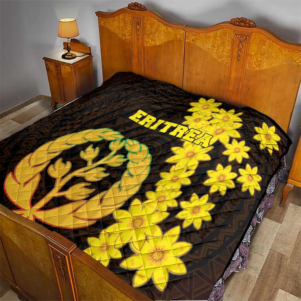 Enkutatash Eritrea New Year Quilt With Coat Of Arms - Wonder Print Shop