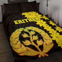 Enkutatash Eritrea New Year Quilt Bed Set With Coat Of Arms - Wonder Print Shop