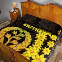 Enkutatash Eritrea New Year Quilt Bed Set With Coat Of Arms - Wonder Print Shop