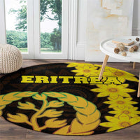 Enkutatash Eritrea New Year Round Carpet With Coat Of Arms