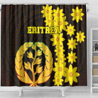 Enkutatash Eritrea New Year Shower Curtain With Coat Of Arms
