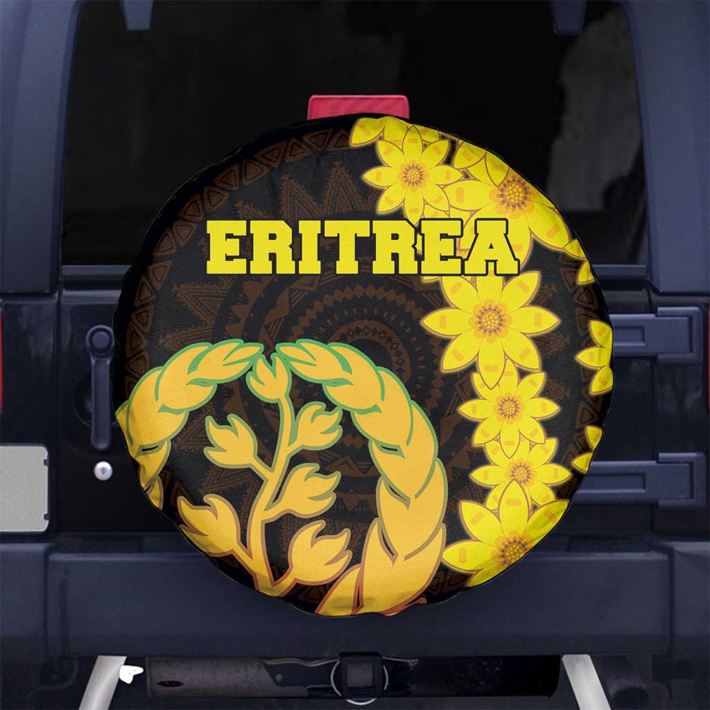 Enkutatash Eritrea New Year Spare Tire Cover With Coat Of Arms - Wonder Print Shop