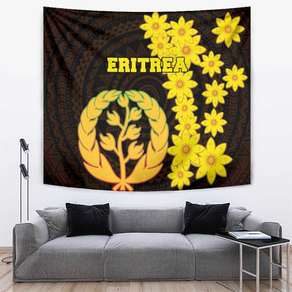 Enkutatash Eritrea New Year Tapestry With Coat Of Arms - Wonder Print Shop