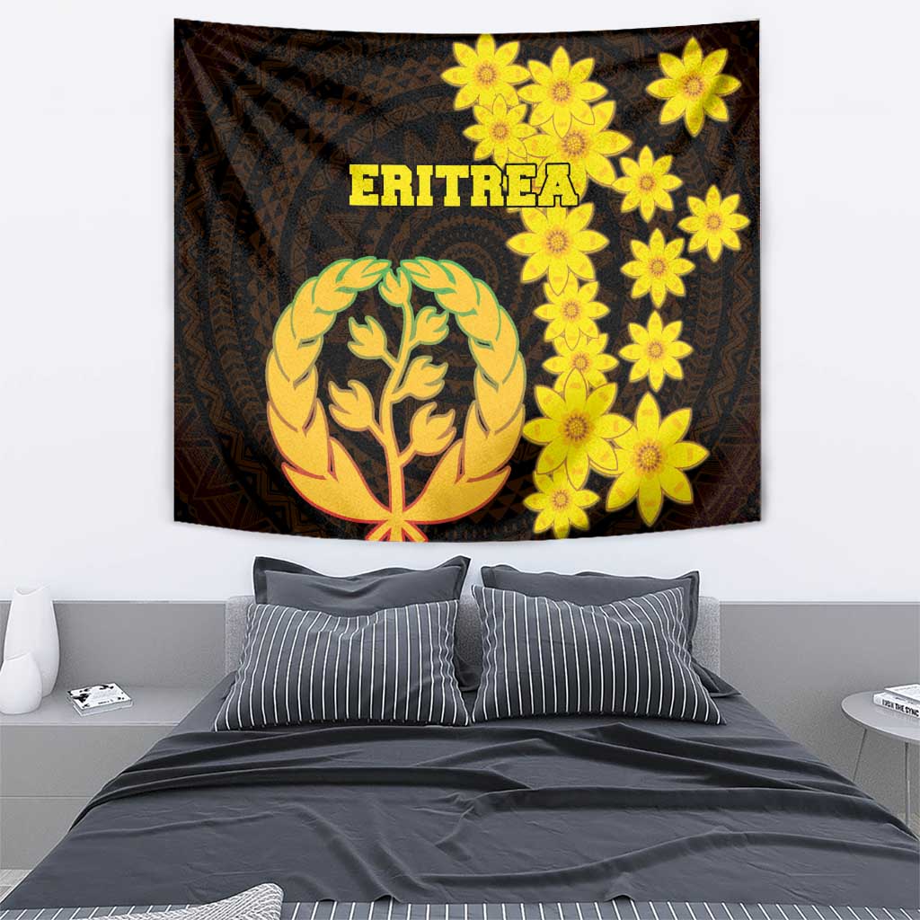 Enkutatash Eritrea New Year Tapestry With Coat Of Arms - Wonder Print Shop