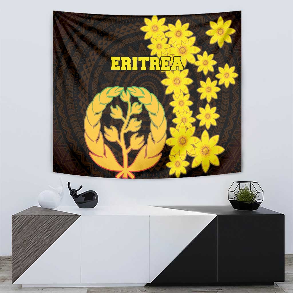 Enkutatash Eritrea New Year Tapestry With Coat Of Arms - Wonder Print Shop