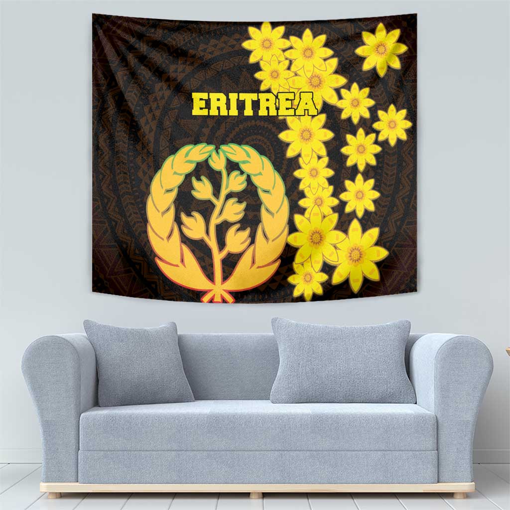 Enkutatash Eritrea New Year Tapestry With Coat Of Arms - Wonder Print Shop