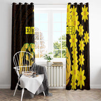 Enkutatash Eritrea New Year Window Curtain With Coat Of Arms - Wonder Print Shop
