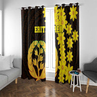 Enkutatash Eritrea New Year Window Curtain With Coat Of Arms - Wonder Print Shop