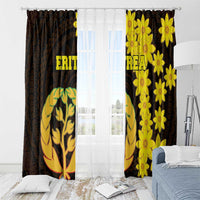 Enkutatash Eritrea New Year Window Curtain With Coat Of Arms - Wonder Print Shop