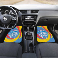 Aruba Lion Roaring Car Mats With Coat Of Arms - Wonder Print Shop