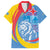 Aruba Lion Roaring Family Matching Summer Maxi Dress and Hawaiian Shirt With Coat Of Arms - Wonder Print Shop
