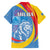 Aruba Lion Roaring Family Matching Summer Maxi Dress and Hawaiian Shirt With Coat Of Arms - Wonder Print Shop