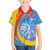 Aruba Lion Roaring Family Matching Summer Maxi Dress and Hawaiian Shirt With Coat Of Arms - Wonder Print Shop