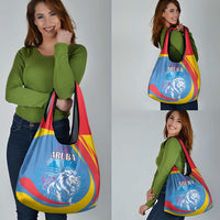 Aruba Lion Roaring Grocery Bag With Coat Of Arms
