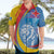 Aruba Lion Roaring Hawaiian Shirt With Coat Of Arms - Wonder Print Shop
