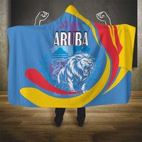 Aruba Lion Roaring Hooded Blanket With Coat Of Arms