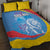 Aruba Lion Roaring Quilt Bed Set With Coat Of Arms - Wonder Print Shop