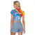 Aruba Lion Roaring Raglan Cropped T Shirt With Coat Of Arms - Wonder Print Shop
