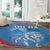 Aruba Lion Roaring Round Carpet With Coat Of Arms