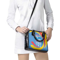 Aruba Lion Roaring Shoulder Handbag With Coat Of Arms