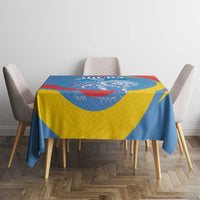 Aruba Lion Roaring Tablecloth With Coat Of Arms - Wonder Print Shop