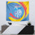 Aruba Lion Roaring Tapestry With Coat Of Arms - Wonder Print Shop