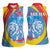 Aruba Lion Roaring Women Sleeveless Polo Shirt With Coat Of Arms - Wonder Print Shop