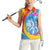 Aruba Lion Roaring Women Sleeveless Polo Shirt With Coat Of Arms - Wonder Print Shop