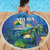 Aruba Sea Turtle Beach Blanket Underwater Landscape - Wonder Print Shop
