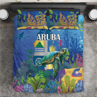 Aruba Sea Turtle Bedding Set Underwater Landscape - Wonder Print Shop