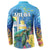 Aruba Sea Turtle Button Sweatshirt Underwater Landscape - Wonder Print Shop