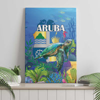 Aruba Sea Turtle Canvas Wall Art Underwater Landscape - Wonder Print Shop