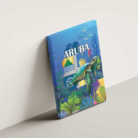 Aruba Sea Turtle Canvas Wall Art Underwater Landscape - Wonder Print Shop