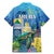 Aruba Sea Turtle Family Matching Mermaid Dress and Hawaiian Shirt Underwater Landscape - Wonder Print Shop