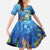 Aruba Sea Turtle Family Matching Off The Shoulder Long Sleeve Dress and Hawaiian Shirt Underwater Landscape - Wonder Print Shop