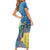 Aruba Sea Turtle Family Matching Short Sleeve Bodycon Dress and Hawaiian Shirt Underwater Landscape - Wonder Print Shop