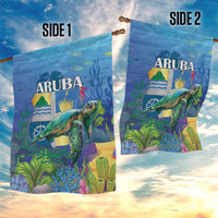 Aruba Sea Turtle Garden Flag Underwater Landscape - Wonder Print Shop