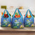 Aruba Sea Turtle Grocery Bag Underwater Landscape