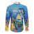 Aruba Sea Turtle Long Sleeve Button Shirt Underwater Landscape - Wonder Print Shop