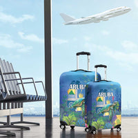 Aruba Sea Turtle Luggage Cover Underwater Landscape - Wonder Print Shop