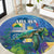 Aruba Sea Turtle Round Carpet Underwater Landscape